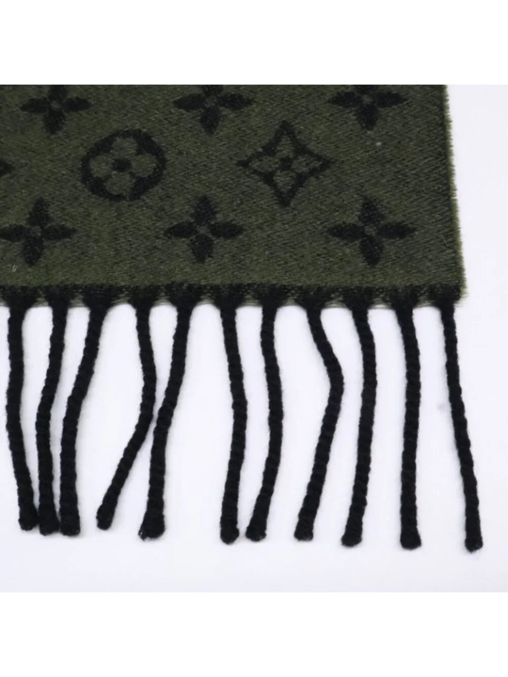 Louis Vuitton Echarpe Monogram Gradient Wool Cashmere Fringe
